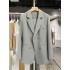 New casual high-end British style suit jacket for spring and autumn 2023, women's French textured fashionable small suit