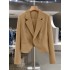 New white French style short suit jacket for women in spring and autumn of 2025, with a light mature and fragrant texture, suitable for foreign trade