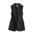 Black suit vest for women's outerwear, paired with women's vest, 2023 women's new spring and autumn style suit, small vest for women's outerwear