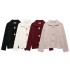 Foreign trade 2024 autumn new European and American style women's fashion temperament knitted cardigan with flower buttons 9598175