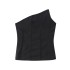 2023 Spring New Women's Clothing Solid Color Asymmetric Tight Underwear Style strapless Top for Foreign Trade