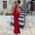 2023 Foreign Trade Amazon Europe and America Ins slim fit long sleeved backless sexy hip hugging dress wholesale one piece hair replacement