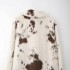 Foreign trade 2024 winter new European and American style women's animal print artificial fur effect coat jacket 22122