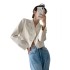 French suit jacket for women in spring, short stature for commuting, versatile and trendy temperament, short jacket top