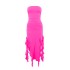 2025 European and American style summer new cross-border hot item one shoulder jellyfish lace dress sexy spicy girl ur women's clothing