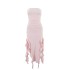 2025 European and American style summer new cross-border hot item one shoulder jellyfish lace dress sexy spicy girl ur women's clothing