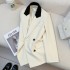 Korean style design inspired suit jacket for women in the spring of 2024, with a high-end and casual style, and a street style mini suit for foreign trade