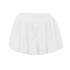 White Embroidered Elastic Waist Pumpkin Puff Skirt for Women in Summer 2025, Small and Light Resistant Bubble Bottom Mini Skirt