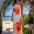 European and American style 2024 summer new fashionable temperament sexy strapless slim fit long vacation dress, one piece hair replacement