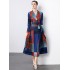 Factory direct sales of Miyake pleated early autumn pleated loose plus size printed outerwear