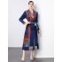 Factory direct sales of Miyake pleated early autumn pleated loose plus size printed outerwear