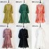 Real shooting spot 6-color spring/summer European and American light luxury design retro embroidery hollow out large swing dress for foreign trade women's clothing