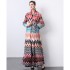 Factory direct sales of Miyake pleated early autumn pleated loose plus size printed outerwear