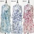 Real shot spot 2025 new high-end lace patchwork sweet printed ruffle edge irregular dress for socialites