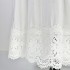 Real time spot European 2025 spring/summer new high waisted heavy lace patchwork solid color lantern sleeve dress long skirt