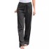 Cross border Amazon independent station 2024 new casual, simple, comfortable, elastic waist, cotton and linen women's pants in stock