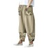 Cross border 2020 Spring and Autumn collection new AliExpress patchwork cotton and linen wide leg pants loose women's printed pants