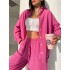 Euro American Cross border 2024 Spring New Casual Set Solid Color Collar Long Sleeve Shirt Top Haren Pants Two Piece Set