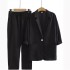 Women's cotton and linen 2-piece suit jacket+pants autumn loose and fashionable casual cotton and linen suit top set