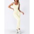 Cross border thread jumpsuit, seamless elastic sportswear, fitness jumpsuit, yoga jumpsuit, jumpsuit for Europe and America