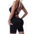 New Cross border Seamless Peach Hip Yoga Pants Cross Back Sexy One piece Fitness Suit Yoga Suit Set for Women Summer