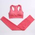 Cross border yoga clothing for women in summer, with breast pads, yoga bra, vest, dotted tight yoga pants, pants, sports suit