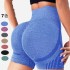 Yoga pants for cross-border foreign trade, high waisted, hip lifting, and belly hugging shorts, running and fitness pants, breathable and sweat wicking three part pants for women