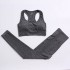 Cross border yoga clothing for women in summer, with breast pads, yoga bra, vest, dotted tight yoga pants, pants, sports suit