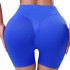 Cross border seamless knitted cross yoga pants, peach hip lifting sports quick drying breathable shorts, three quarter yoga pants