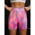 Cross border yoga shorts for outerwear, aurora compression yoga pants, peach hip lifting pants, sports and fitness pants, sports shorts for women