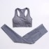 Cross border yoga clothing for women in summer, with breast pads, yoga bra, vest, dotted tight yoga pants, pants, sports suit