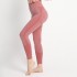 European and American seamless peach hip yoga pants with raised hips, chrysanthemum tight fit sports pants for women wearing outside