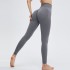 Cross border seamless knitted sexy peach hip yoga pants for women, sports tight fit, high waist, hip lifting, solid color base fitness pants