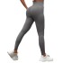 New V-waist thread seamless knitted yoga pants for women, high waisted peach hip lifting fitness pants, high stretch running sports pants