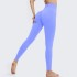 Cross border seamless knitted sexy peach hip yoga pants for women, sports tight fit, high waist, hip lifting, solid color base fitness pants