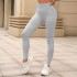 New European and American Cross border Seamless Sand Washed V-waist Yoga Pants Super Elastic Sports Running Jacquard Peach Hip Upright Fitness Pants