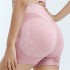 Yoga shorts, smiling face, peach buttocks, sports shorts, women's high waist, tight fitting, three point fitness, women's running capacity version