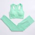 Cross border yoga clothing for women in summer, with breast pads, yoga bra, vest, dotted tight yoga pants, pants, sports suit