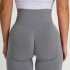 Seamless yoga shorts from Europe and America, knitted and perky, moisture wicking fitness pants, sexy and hip enhancing, wholesale