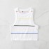 Cross border round neck colored striped sports vest, fitness suit, running jacket, streetwear, yoga