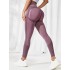 European and American seamless peach hip yoga pants with raised hips, chrysanthemum tight fit sports pants for women wearing outside