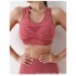 Cross border foreign trade fitness vest for women, high waist and hip lifting beauty, peach hip sports yoga top for women