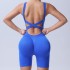 New Cross border Seamless Peach Hip Yoga Pants Cross Back Sexy One piece Fitness Suit Yoga Suit Set for Women Summer