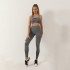 Seamless smiling face, dotted peach buttocks, yoga pants, I-shaped bra, sports vest, fitness yoga suit, two-piece set for women