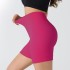 Yoga shorts seamless thread three part pants European and American high waisted sports running fitness pants for women