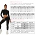 Cross border new seamless knitted yoga suit, quick drying, shock-absorbing, high-strength sports top, hip lifting yoga pants set for women