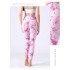 European and American yoga pants cross-border tie dye high waist lifting buttocks seamless running peach buttocks sports tight fitting fitness pants for women