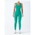 Cross border thread jumpsuit, seamless elastic sportswear, fitness jumpsuit, yoga jumpsuit, jumpsuit for Europe and America