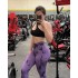 Tie dye sport high waisted peach lifting buttocks seamless outerwear jacquard running fitness yoga pants autumn and winter women