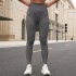 New V-waist thread seamless knitted yoga pants for women, high waisted peach hip lifting fitness pants, high stretch running sports pants